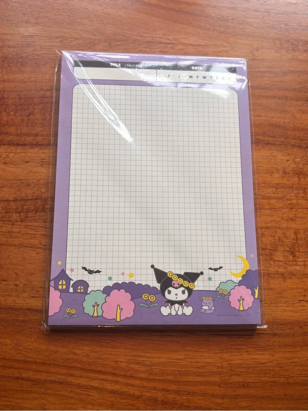 Kuromi notepad for organization